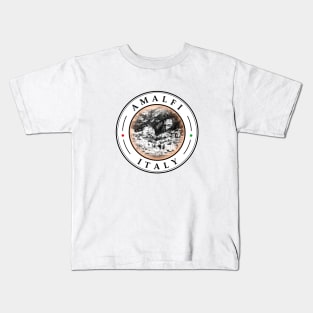 Amalfi Italy - circular design Kids T-Shirt